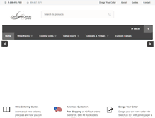 Tablet Screenshot of genuwinecellarsonline.com